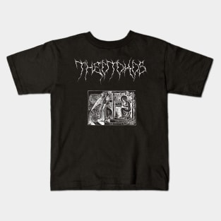 Black Metal Theotokos Virgin Mary Annunciation Kids T-Shirt